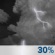 Thursday Night: A chance of showers and thunderstorms before 8pm.  Mostly cloudy, with a low around 67. Calm wind.  Chance of precipitation is 30%.