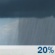 Friday: A slight chance of showers, then showers likely and possibly a thunderstorm after 2pm.  Partly sunny, with a high near 84. Chance of precipitation is 60%.